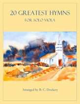 20 Greatest Hymns for Solo Viola P.O.D cover